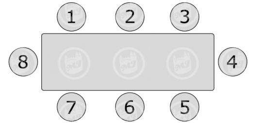 6 foot table Seating Chart