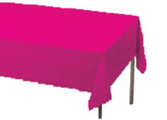 pink table covers