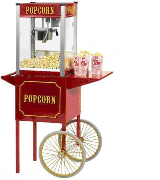 popcorn machine with cart rental