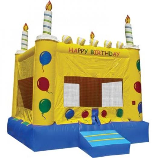 inflatable cake, cake bouncer, cake jumper