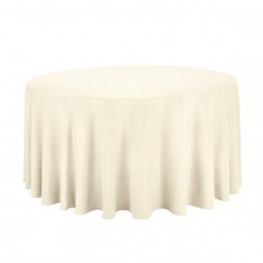 Ivory Round Table Linen