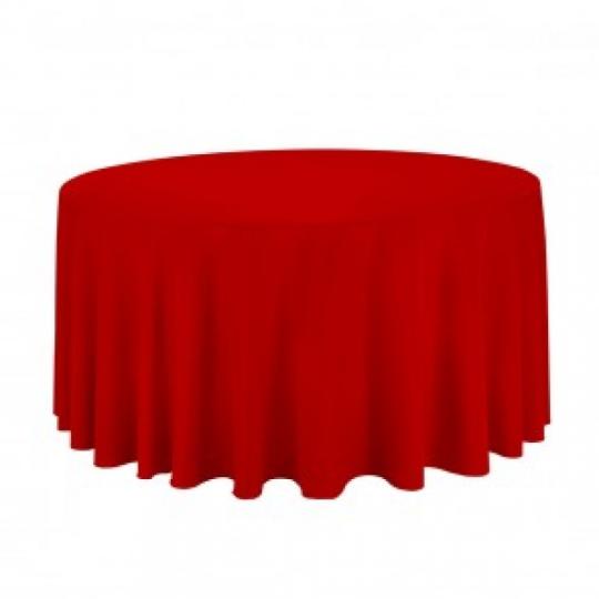 Red Round Table Linen