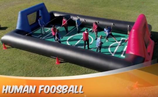 Human Foosball Game Rental