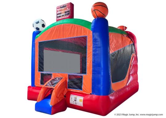 Sports Arena Bounce Slide Combo Inflatable