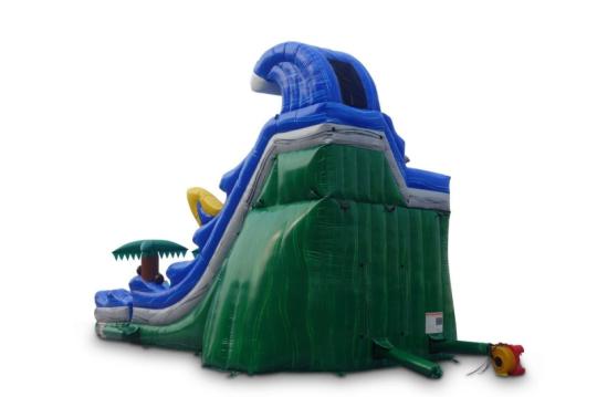 20' Tropical Curve Waterslide Back View