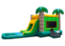 wet and dry combo, bounce house waterslide
