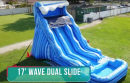 17' Wave Dual Lane Water Slide