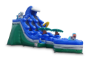 20' Tropical Curve Waterslide Front Right View